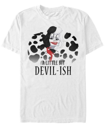 Мужская футболка Disney 101 Dalmatians Devilish Cruella Devil с коротким рукавом