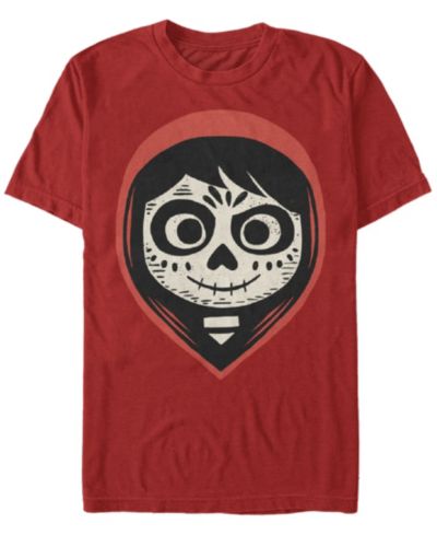 Disney Pixar Men's Coco Miguel Sugar Skull Big Face Short Sleeve T-Shirt