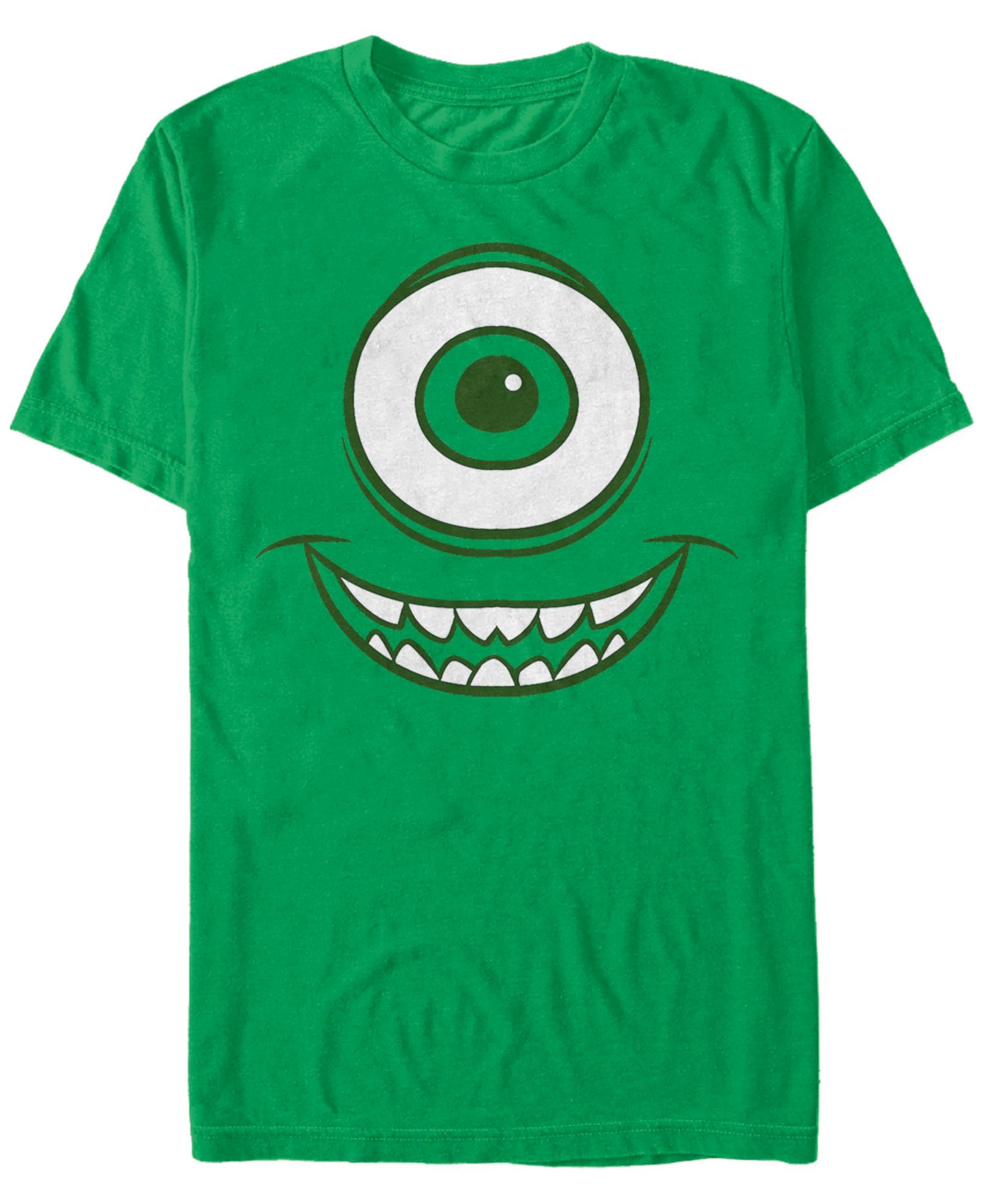 Disney Pixar Men's Monsters Inc. Mike Wazowski Big Face Costume Short Sleeve T-Shirt