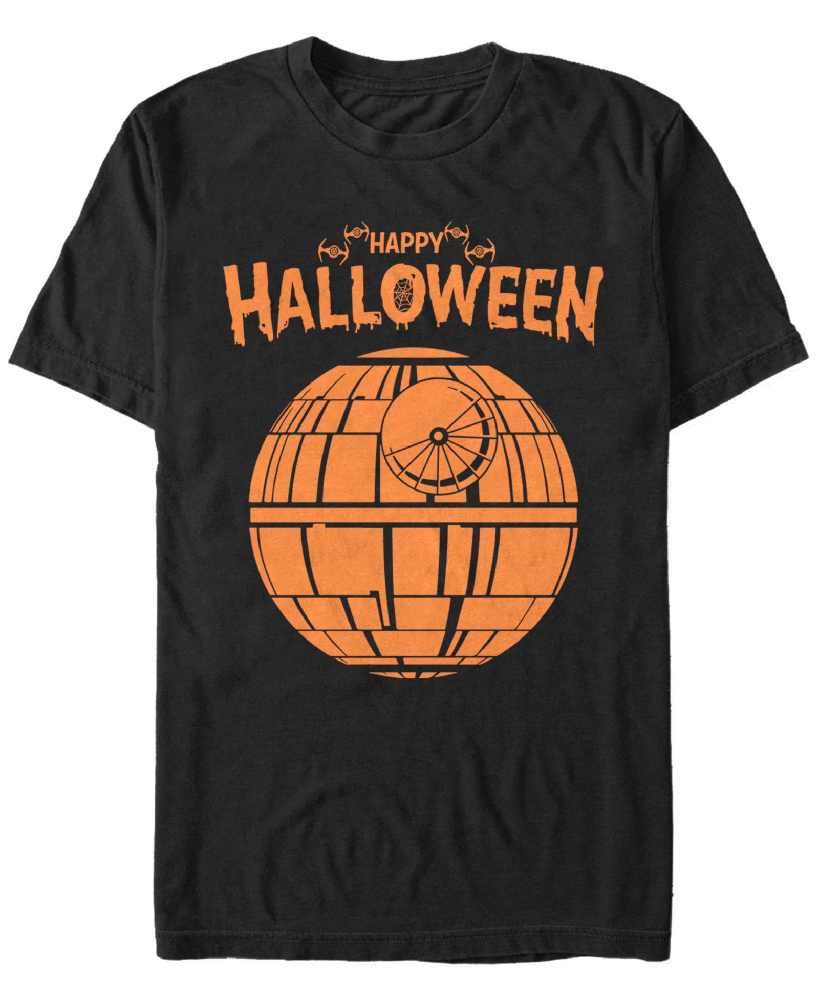 Star Wars Men's Death Star Happy Halloween Short Sleeve T-Shirt
