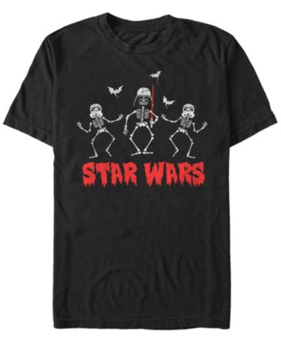 Мужская футболка Star Wars Darth Vader со скелетами, с коротким рукавом