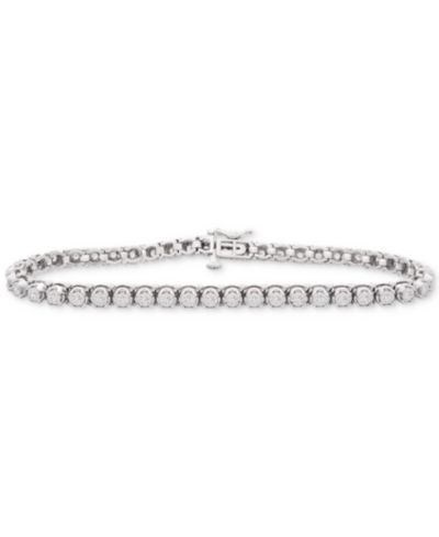 Браслет Wrapped in Love™ Diamond Tennis (1 ct. t.w.) из стерлингового серебра