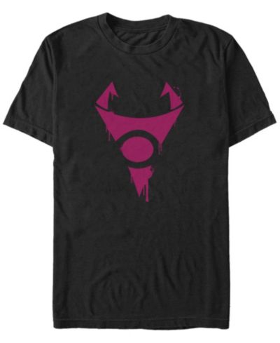 Мужская футболка Fifth Sun Nickelodeon Invader Zim Irken Symbol Purple Spray Paint Stencil Short Sleeve