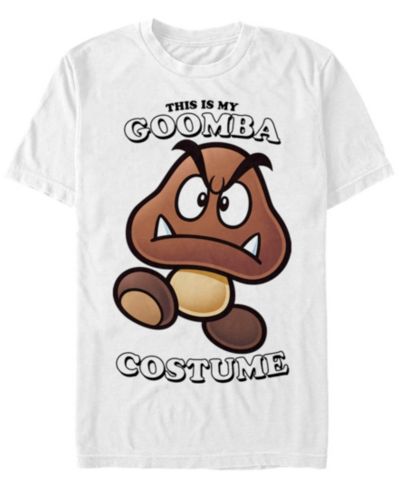 Nintendo Мужская футболка Super Mario Goomba Halloween Costume