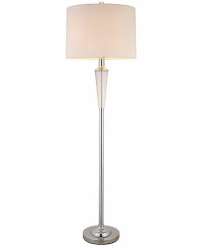 Artiva USA Crystal Suite Collection 60" H Modern 2-Light LED Crystal Floor Lamp with Dimmer