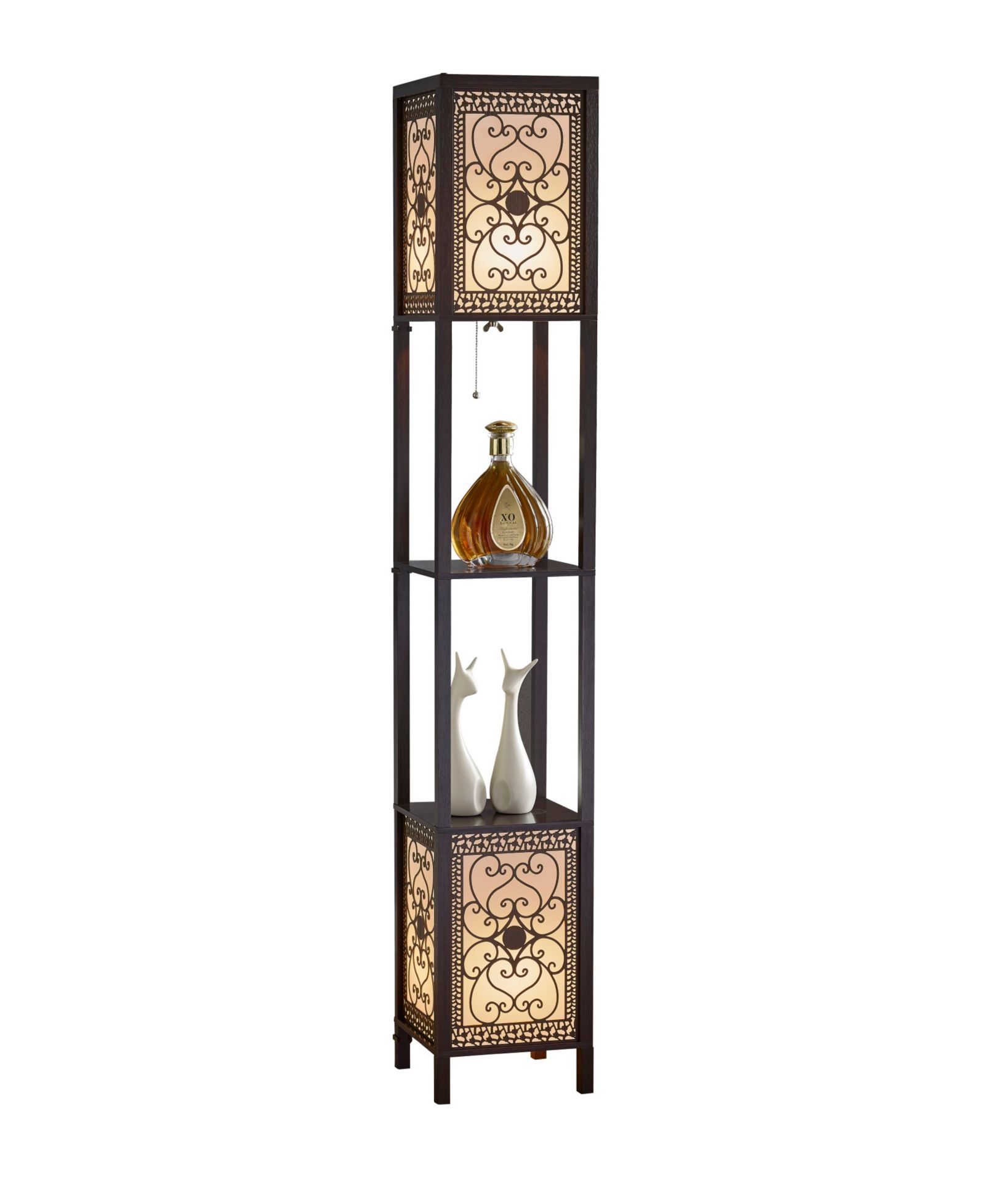 Artiva USA Infinity 64" Heart Shelf Floor Lamp