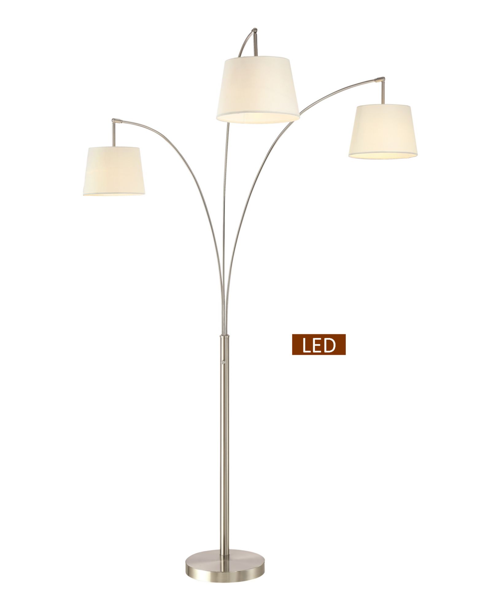 Artiva USA Palumbo 84" LED Arched Floor Lamp with Dimmer