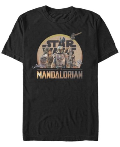 Мужская футболка Star Wars Men's Mandalorian Sunrise Boba Fett Group