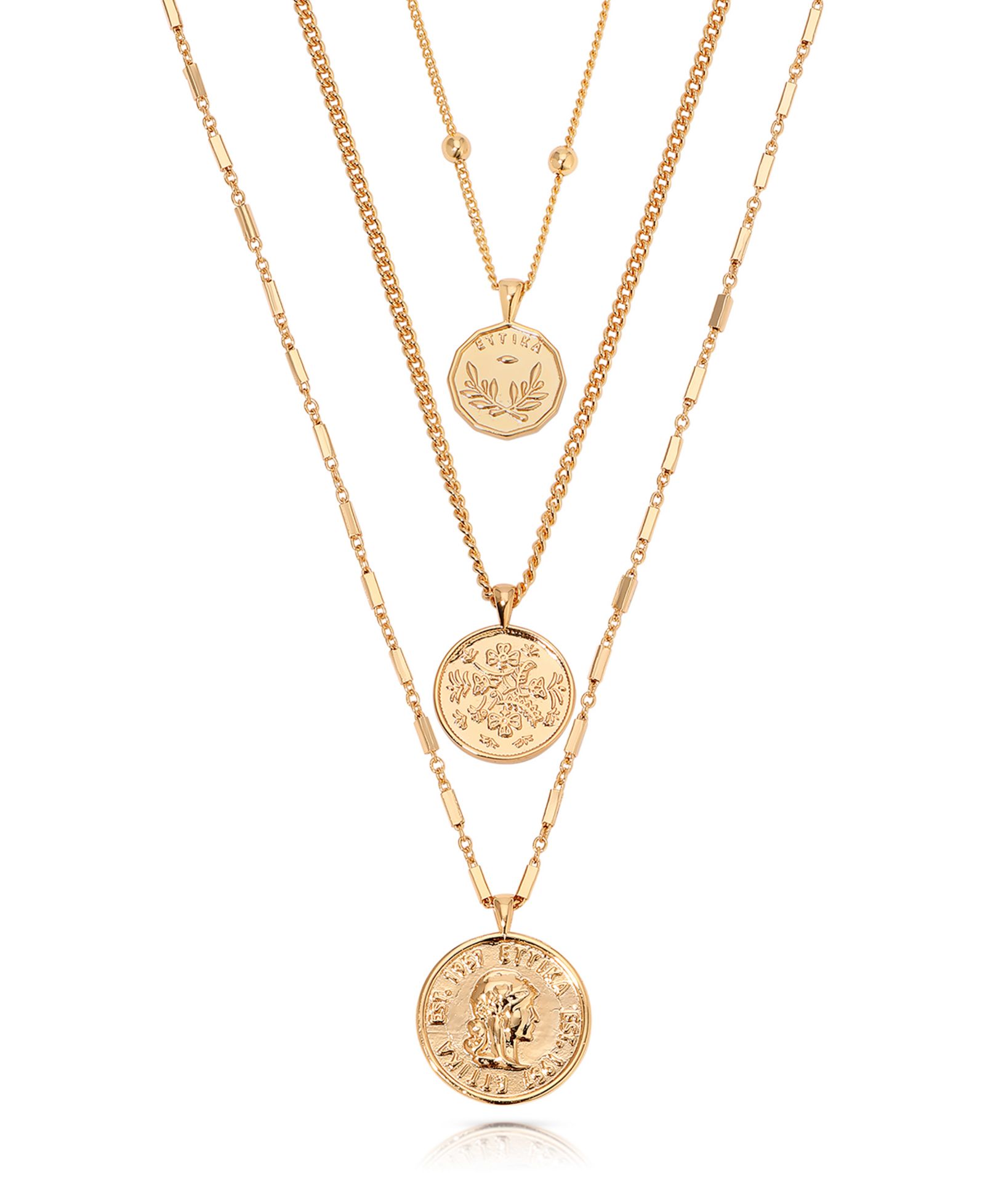 ETTIKA Lucky Coin Necklace Set