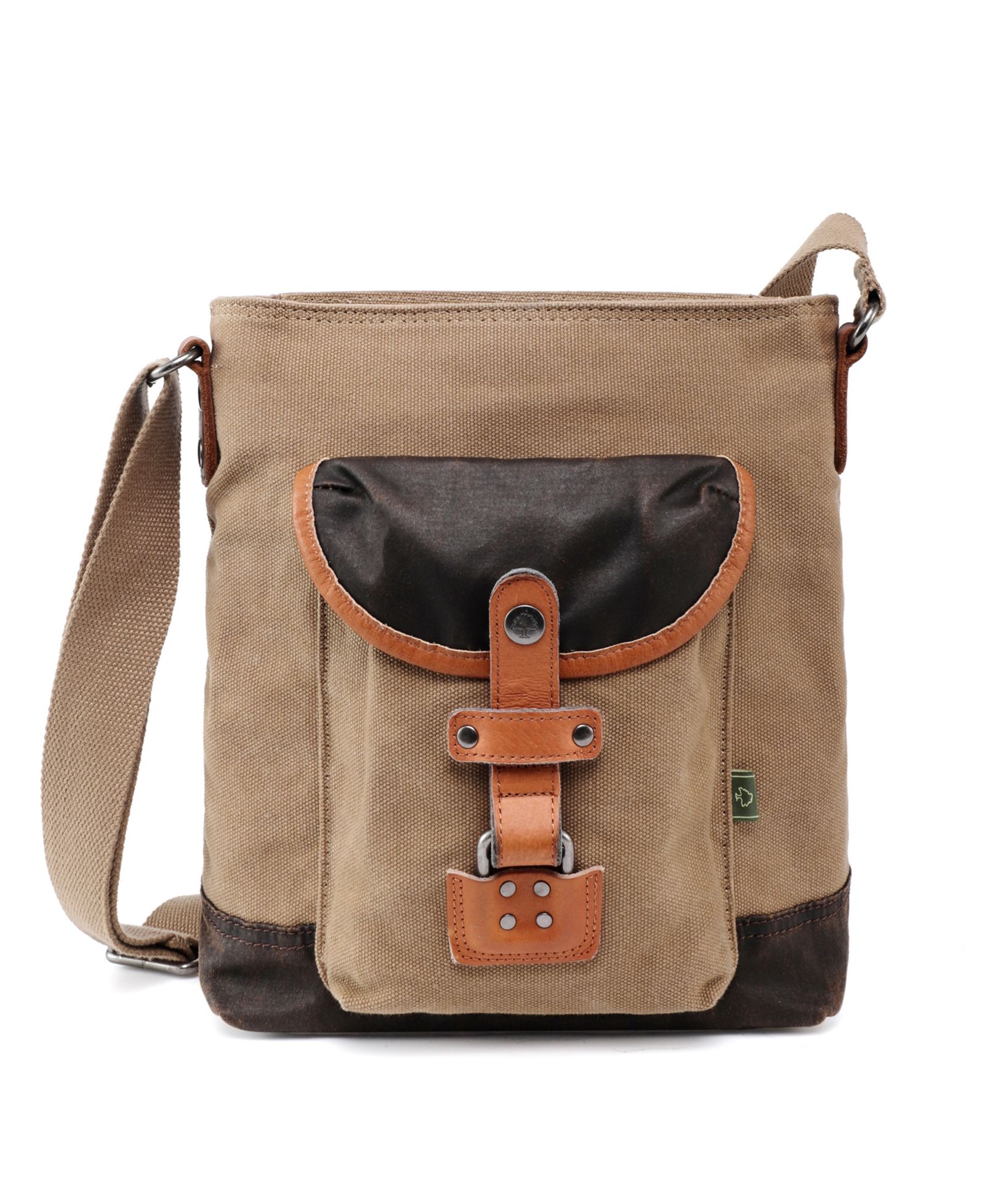 TSD BRAND Tapa Canvas Crossbody Bag