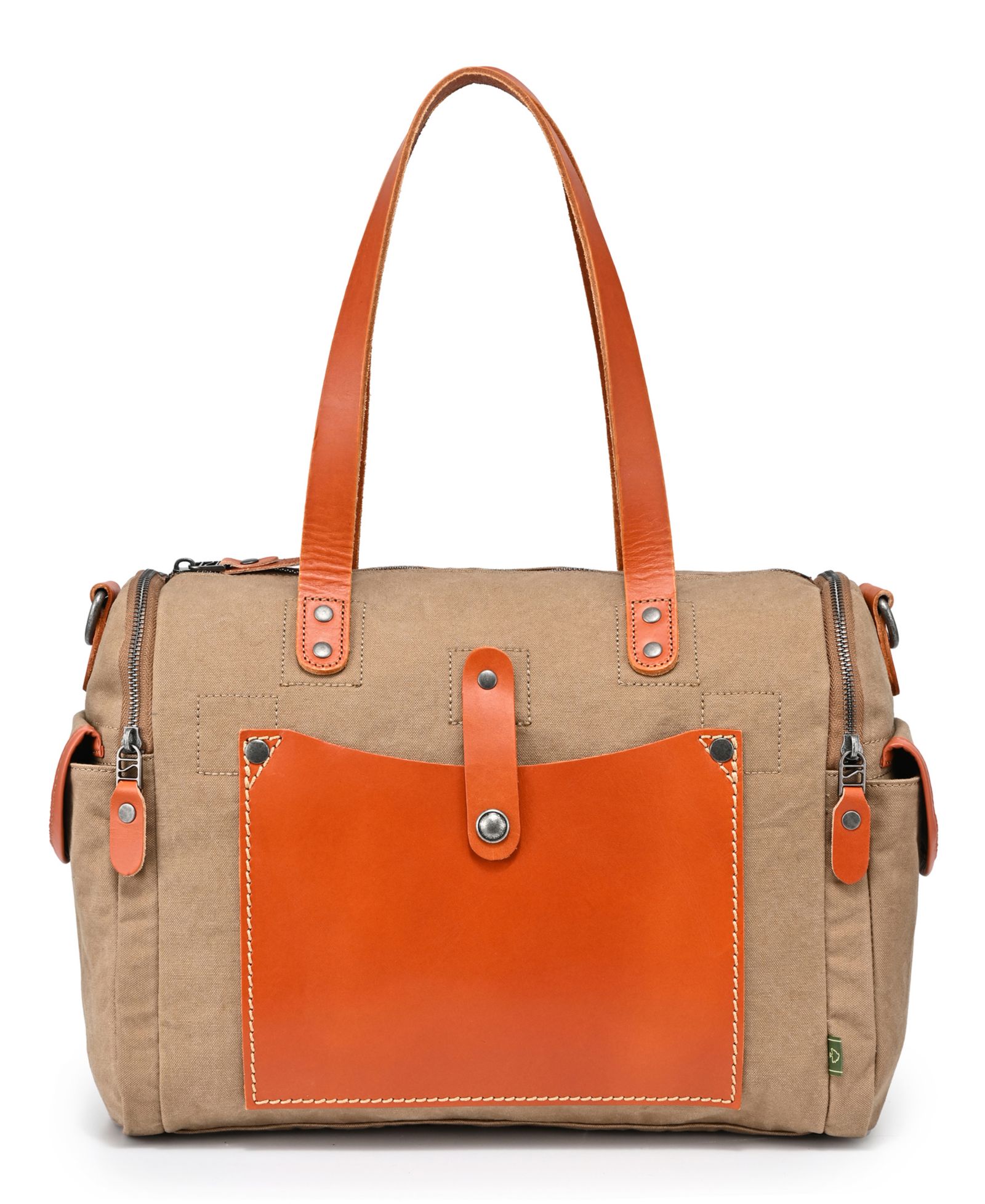 TSD BRAND Super Horse Large Canvas Satchel Bag