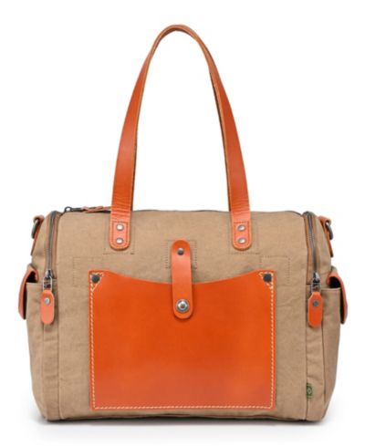 TSD BRAND Super Horse Large Canvas Satchel Bag
