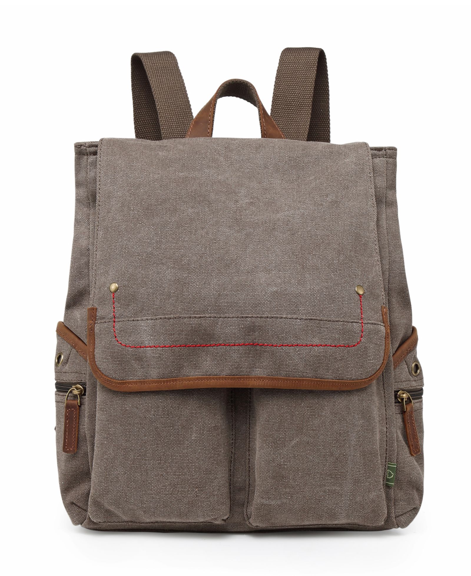 TSD BRAND Atona Canvas Backpack