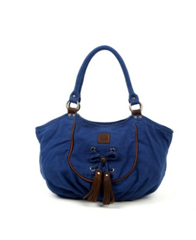 TSD BRAND Bold Lotus Canvas Hobo Bag сумка хобо из холста