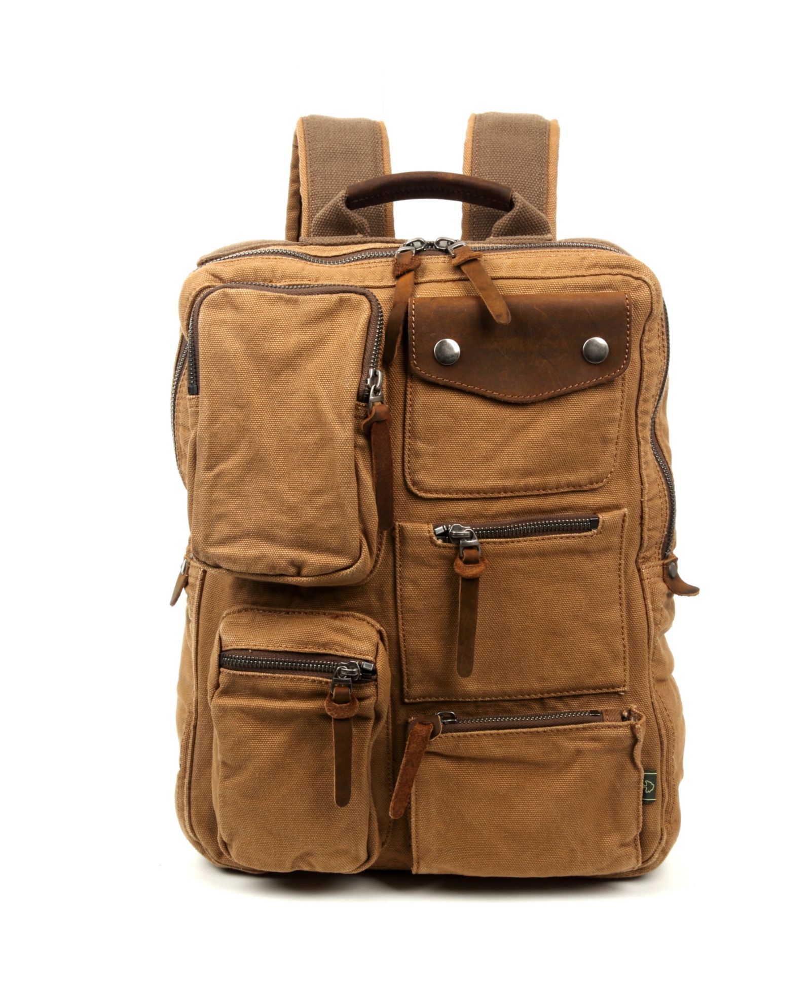 TSD Brand Ridge Valley Canvas Backpack
