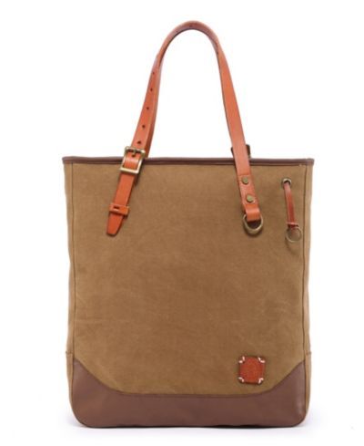 TSD Brand Red Wood Medium Canvas Tote Bag