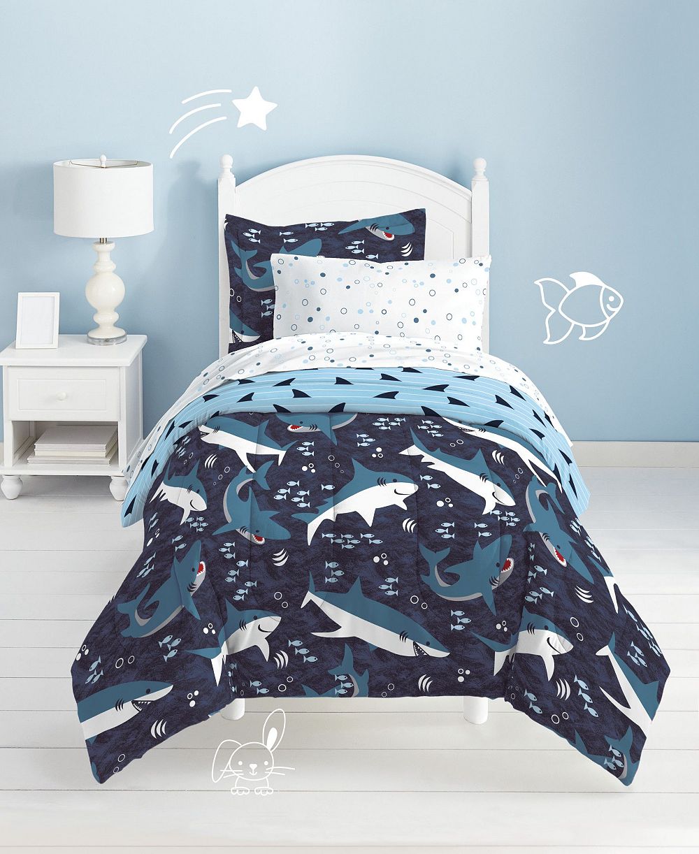 Dream Factory Sharks 7-Piece Comforter Set, Full