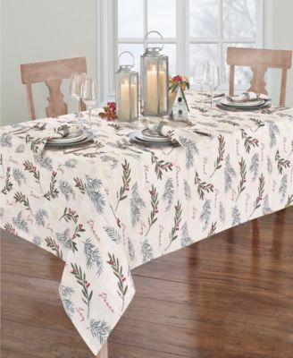 Elrene Holiday Tree Trimmings Tablecloth - 60" x 120"