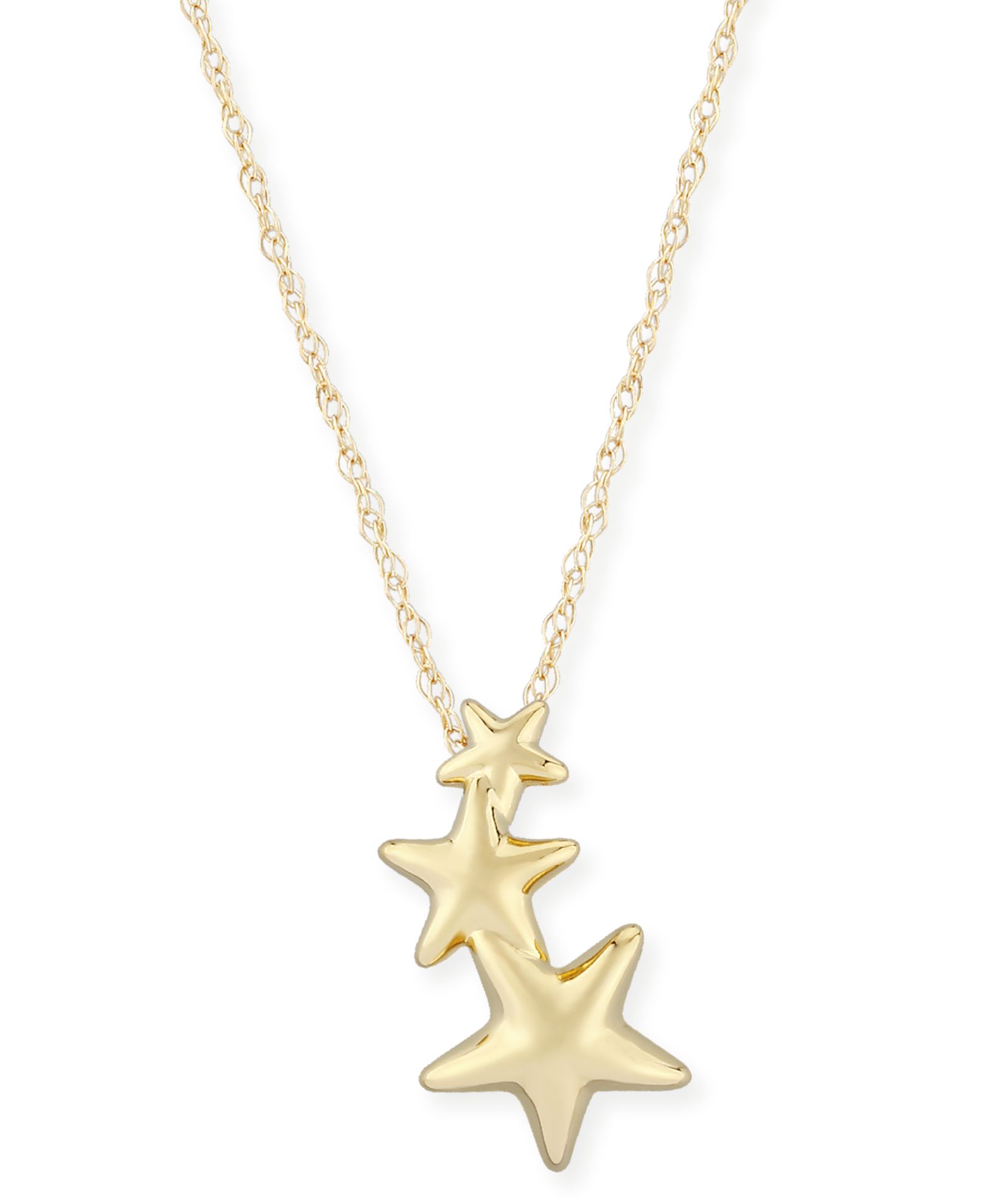Triple Star Crawler колье из 14k Gold