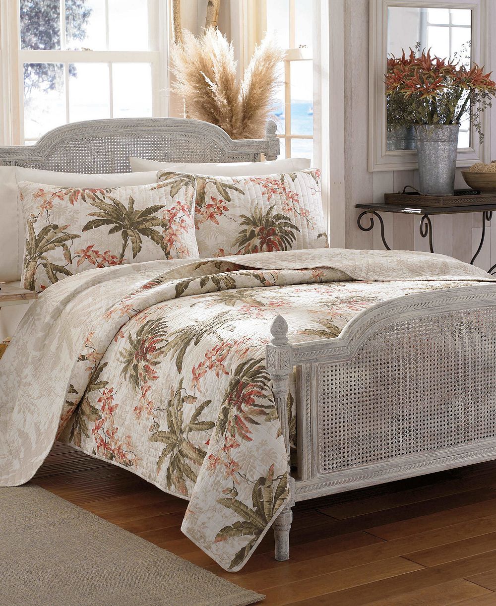Tommy Bahama Home Bonny Cove Reversible 3-Pc. Quilt Set, King