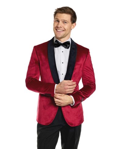 OppoSuits Мужской пиджак Deluxe Dinner Jacket Burgundy Red