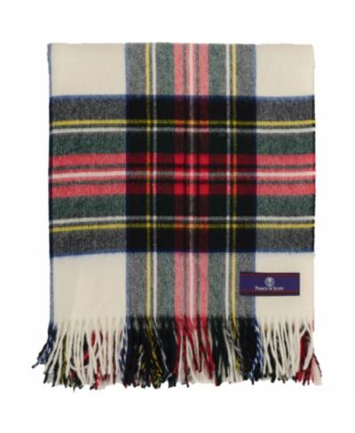 Prince of Scots Highland Tartan твидовый плед из шерсти мериноса, 55" x 72"