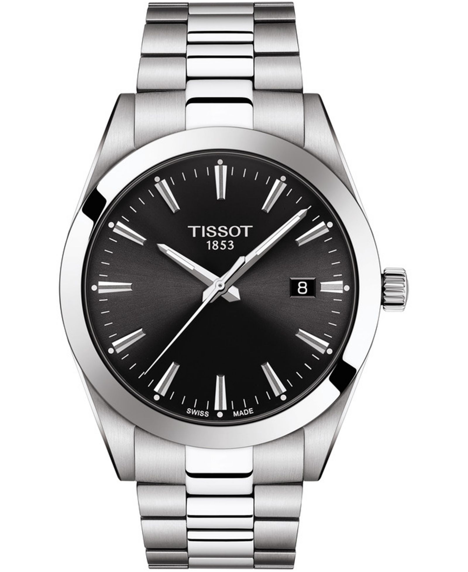 Мужские часы Tissot Men's Swiss T-Classic Gentleman Stainless Steel Bracelet 40mm
