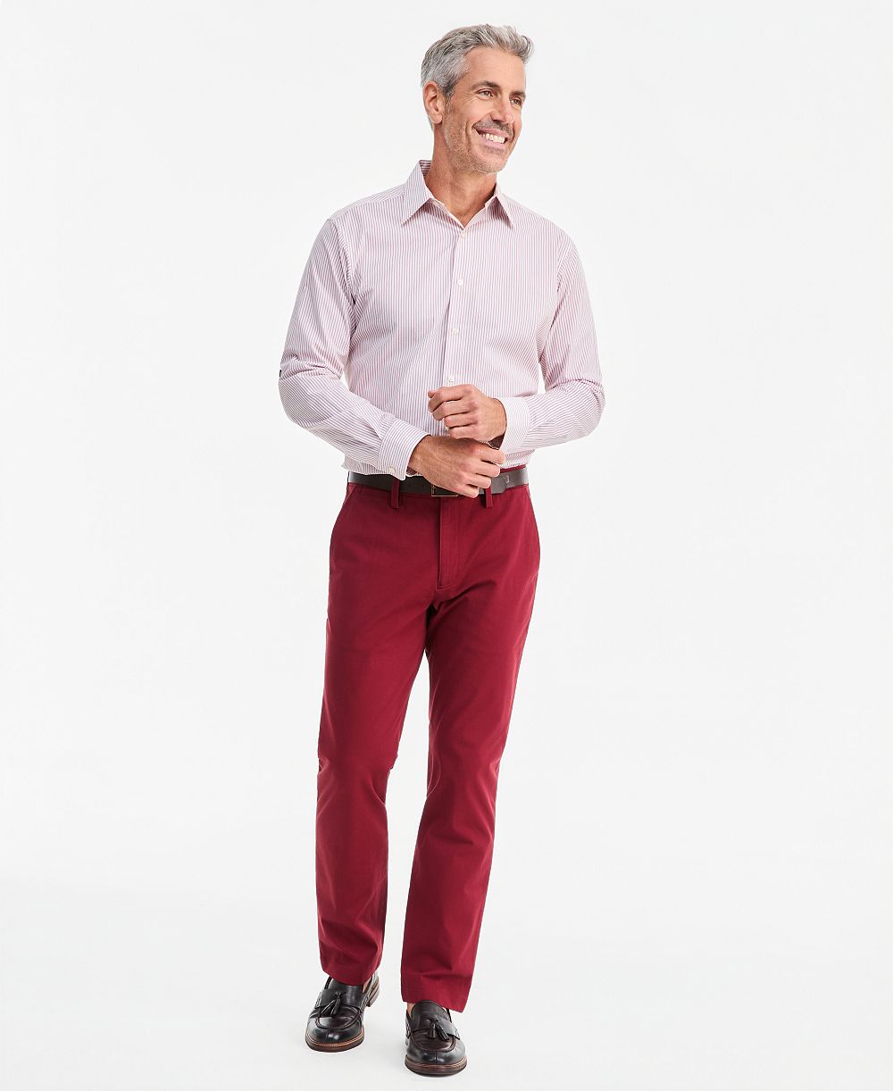 Club Room Men's Four-Way Stretch Pants, Created for Macy's