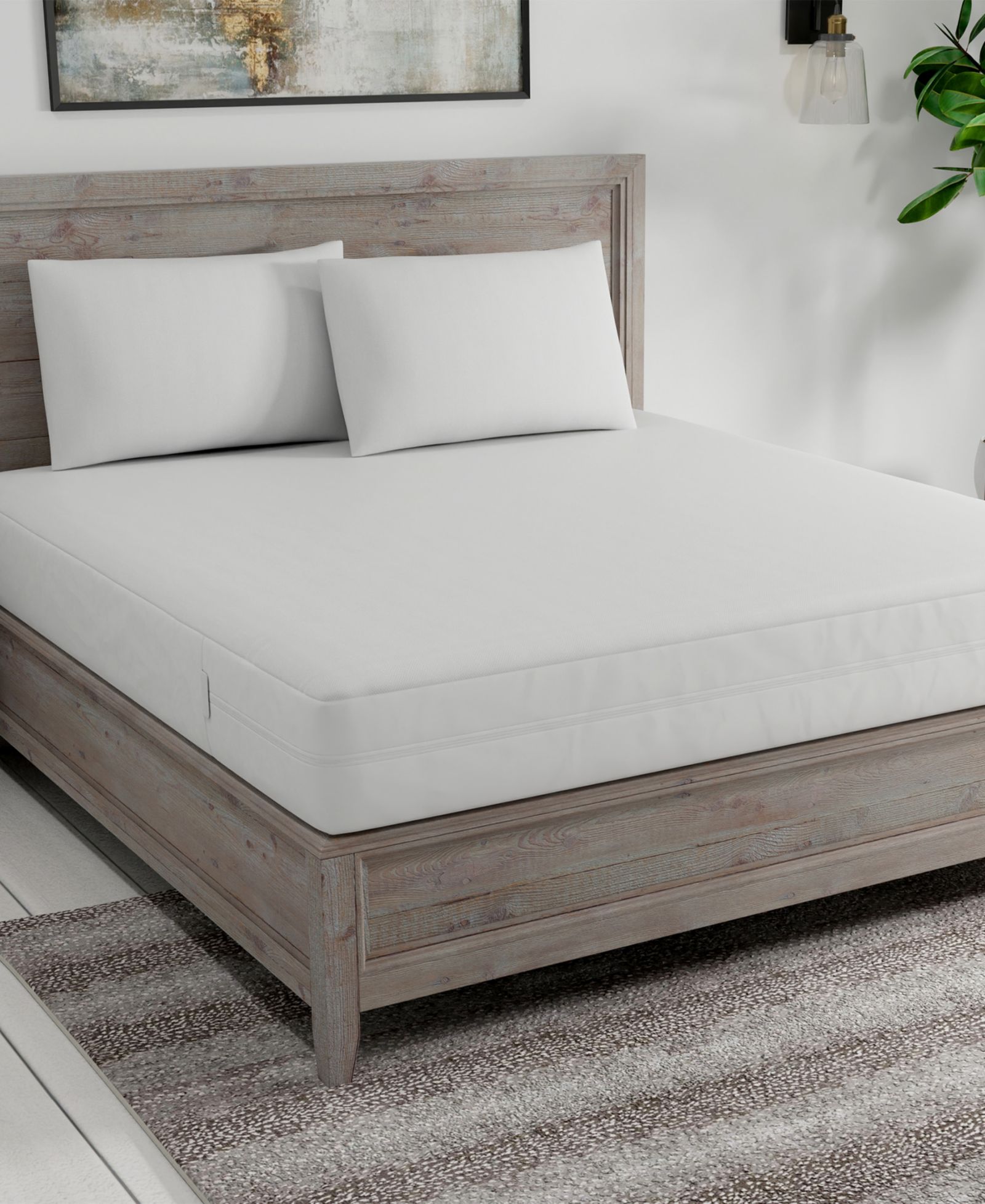 All-In-One Bed Bug Blocker 2-Pack Pillow Protector, Standard/Queen