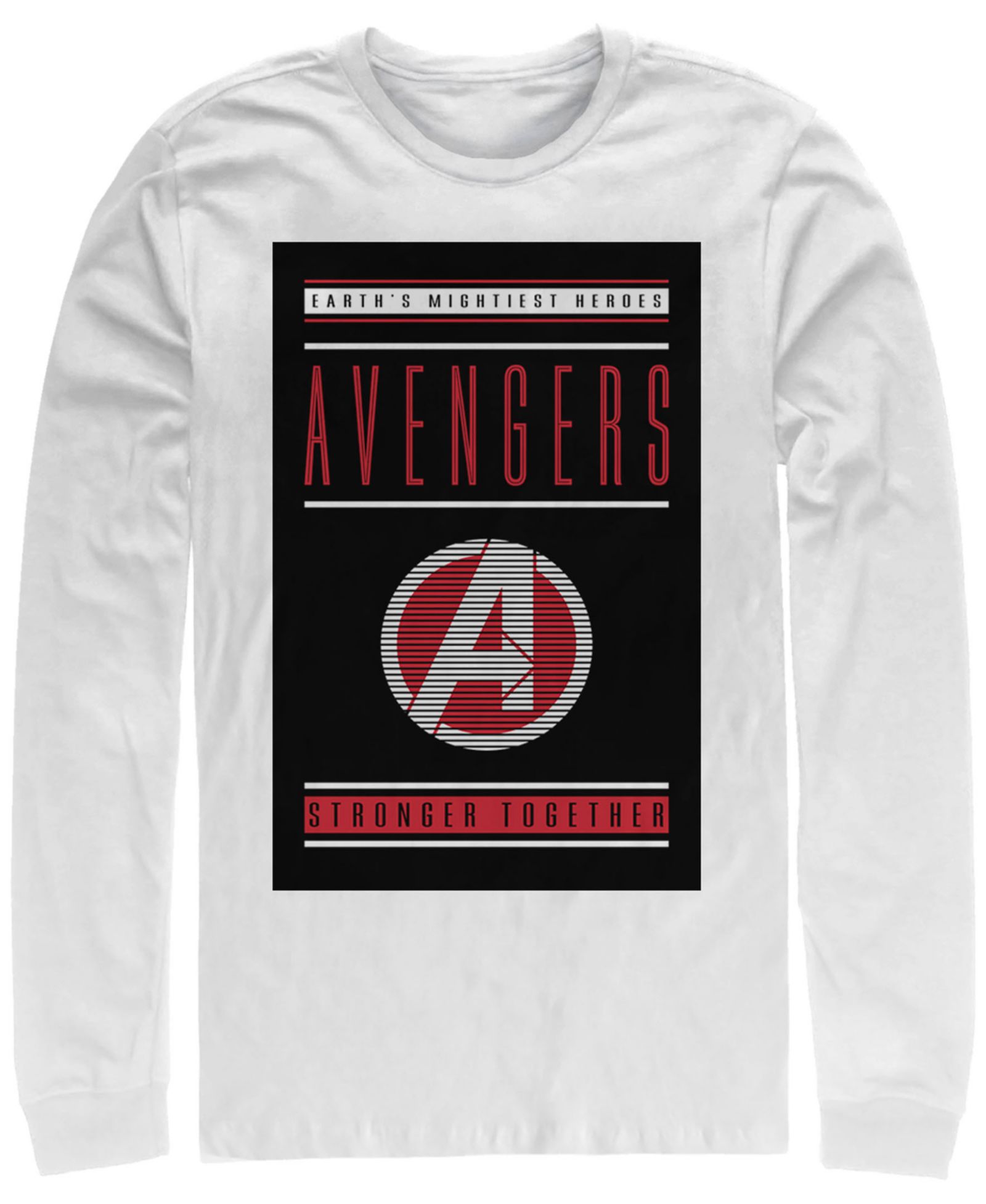 Marvel Мужская футболка Avengers Endgame Stronger Together с длинным рукавом