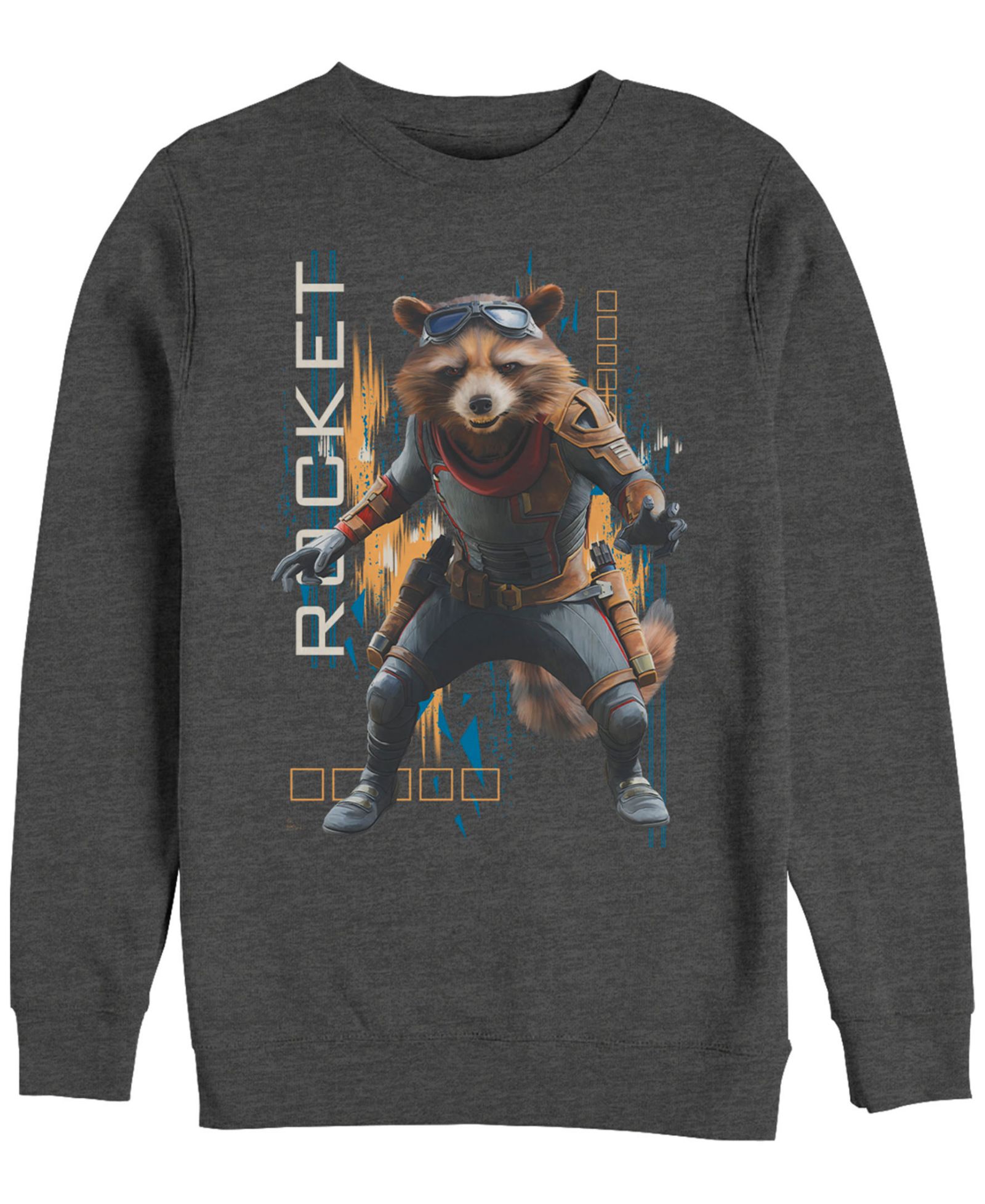 Мужское свитшот Marvel Avengers Endgame Rocket Action Pose с круглым вырезом