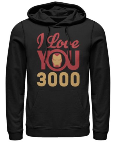 Мужское худи Marvel Avengers Endgame Iron Man Face I Love You 3000