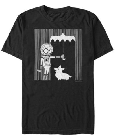 Мужская футболка Marvel Men's Spider-Man Far From Home Umbrella Corgi, Short Sleeve