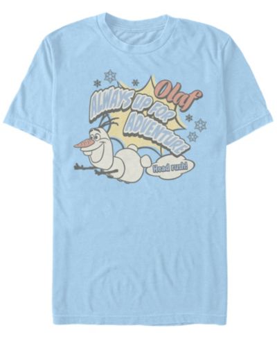 Disney Men's Frozen Olaf Always Up for Adventure, Short Sleeve T-Shirt