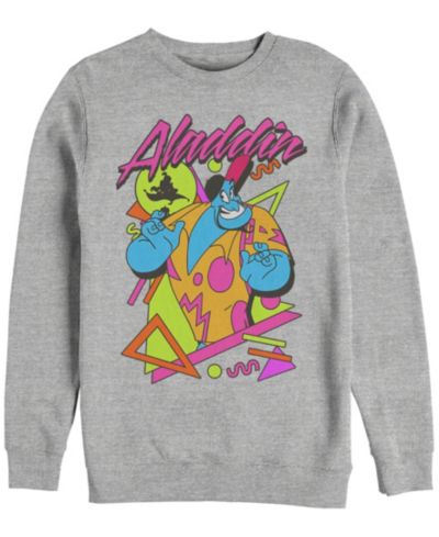 Fifth Sun Мужской свитшот Disney Aladdin Genie Retro Abstract Crewneck Fleece