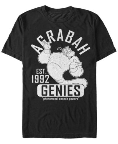 Футболка Disney Men's Aladdin Genie Collegiate Sports Short Sleeve