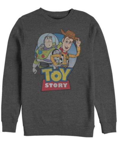 Мужская флисовая кофта с круглым вырезом Disney Pixar Toy Story Buzz and Woody Buddies