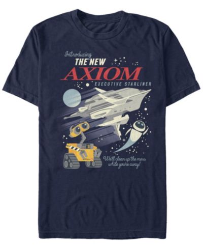 Мужская футболка Disney Pixar Wall-E the New Axiom, с коротким рукавом
