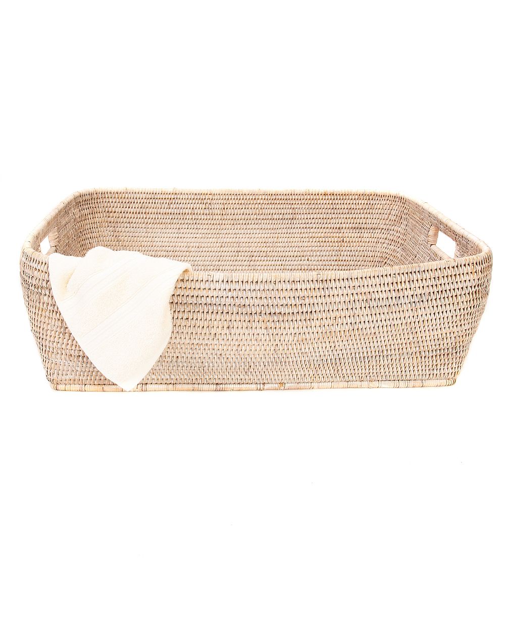Artifacts Trading Company Artifacts Rattan Rectangular Oblong Storage Basket