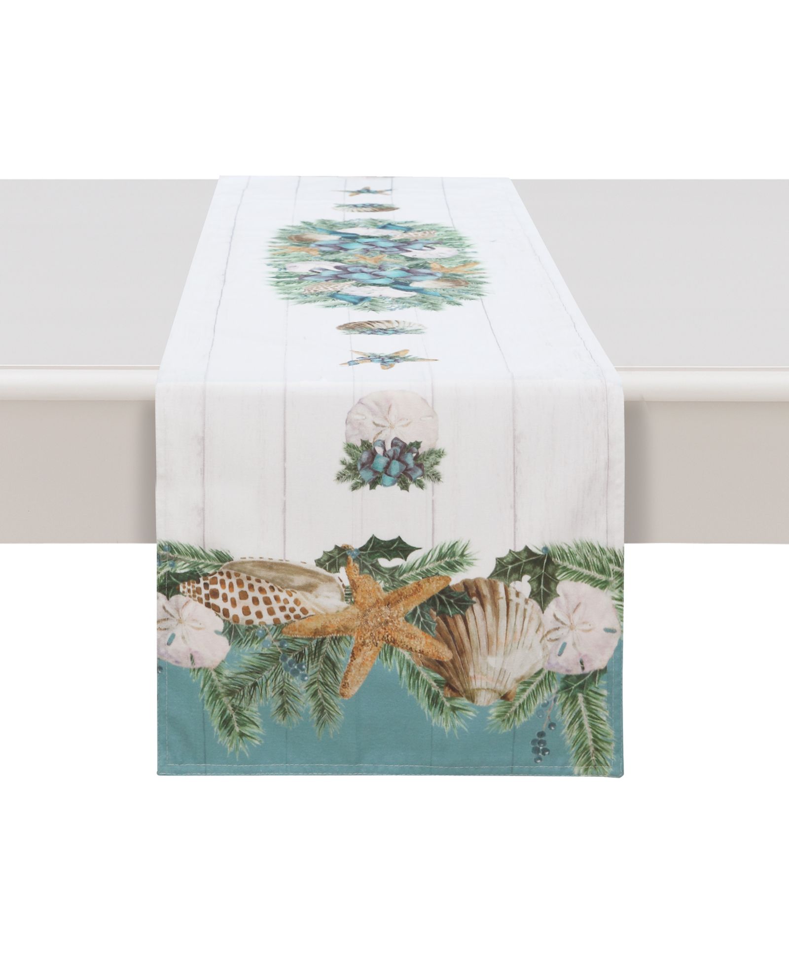 Дорожка для стола Laural Home Christmas By The Sea - 72" x 13"