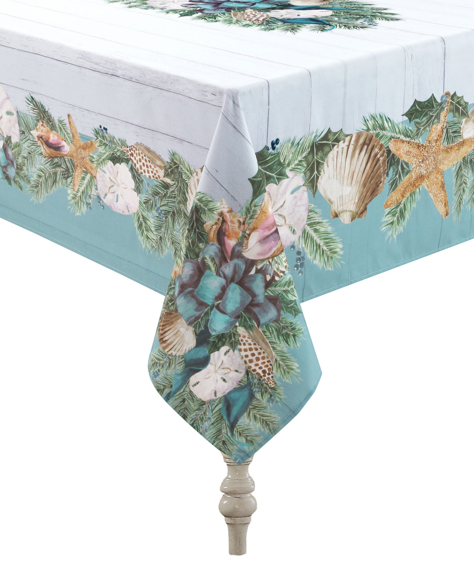 Laural Home Christmas By The Sea Tablecloth - 70" x 120"