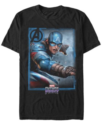 Marvel Мужская футболка Captain America Gamerverse Avengers Future Fight, короткий рукав