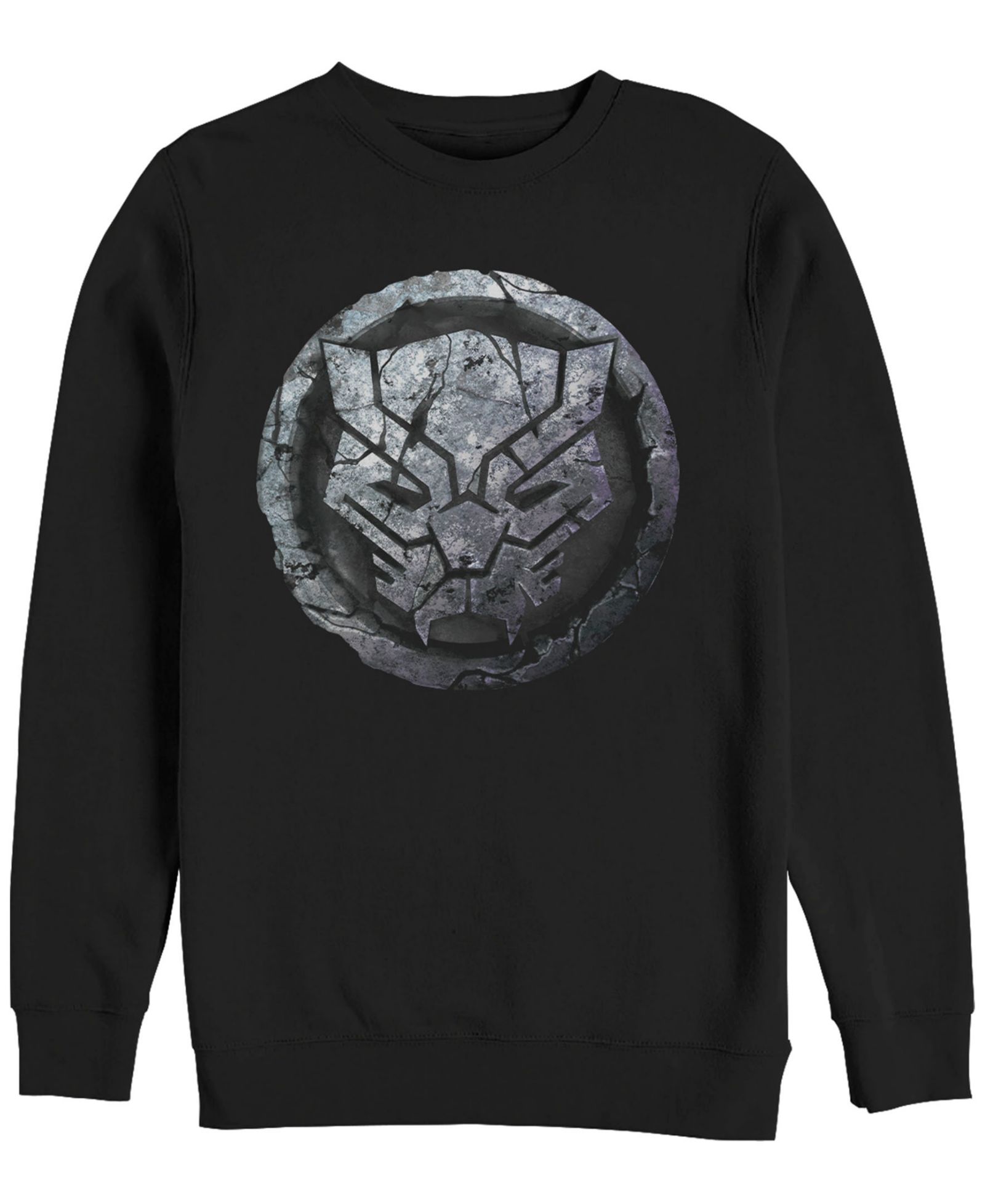 Мужская флисовая кофта Marvel Black Panther Stone Cat Face Logo