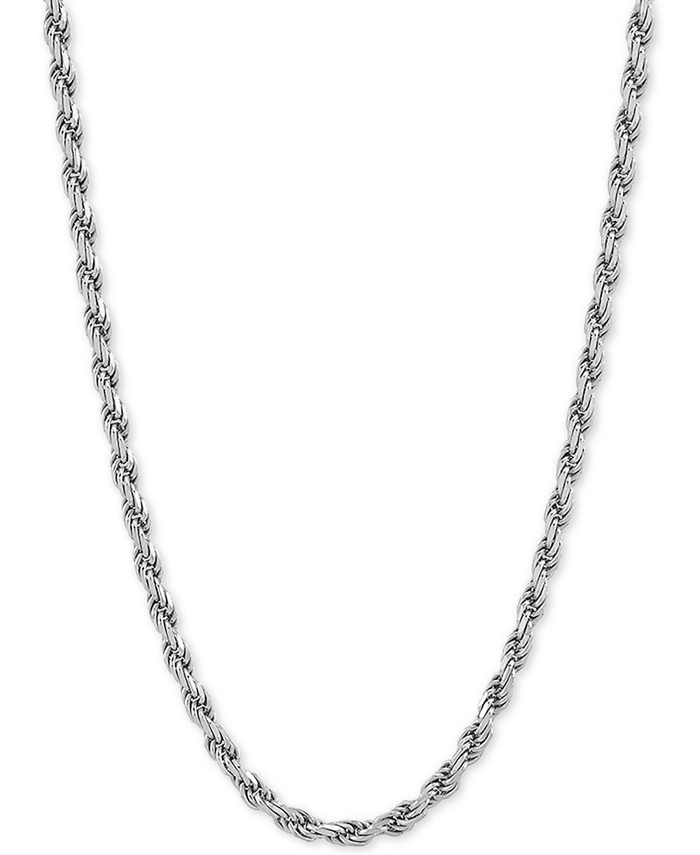 Цепочка-ожерелье Rope Link 20" в серебре Sterling Silver