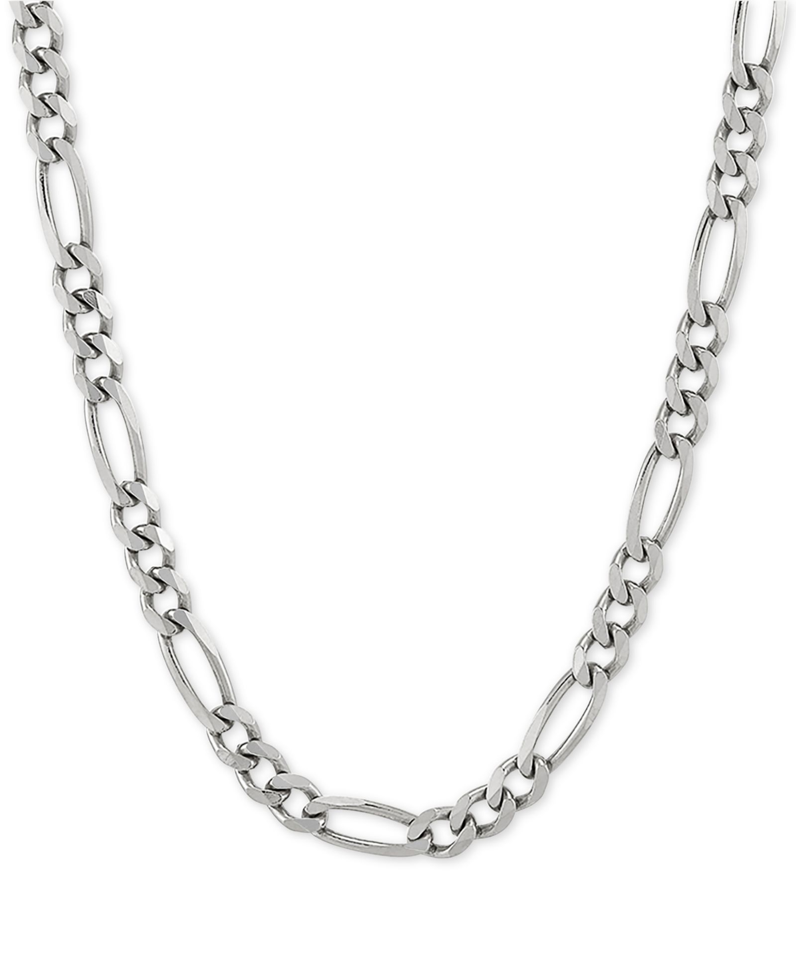 Ожерелье Figaro Link Chain 22" (4-1/3mm) из стерлингового серебра