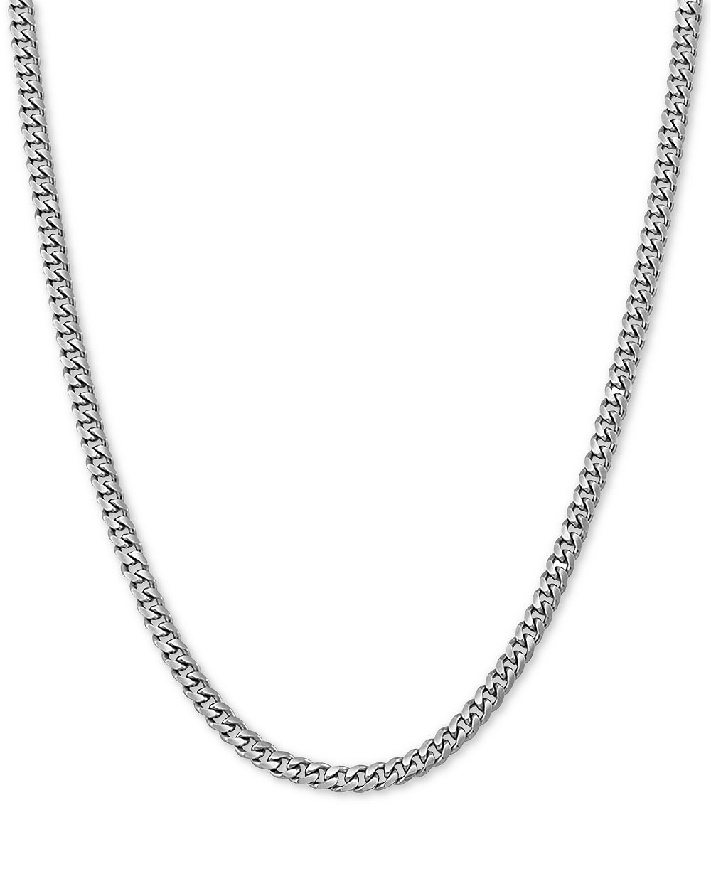 Цепочка Cuban Link 18" Necklace Sterling Silver