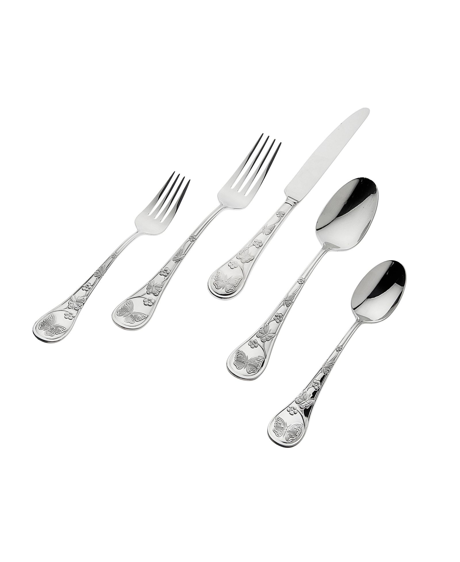 Godinger 18/10 Butterfly  Sandblast 20-PC Flatware Set, Service for 4