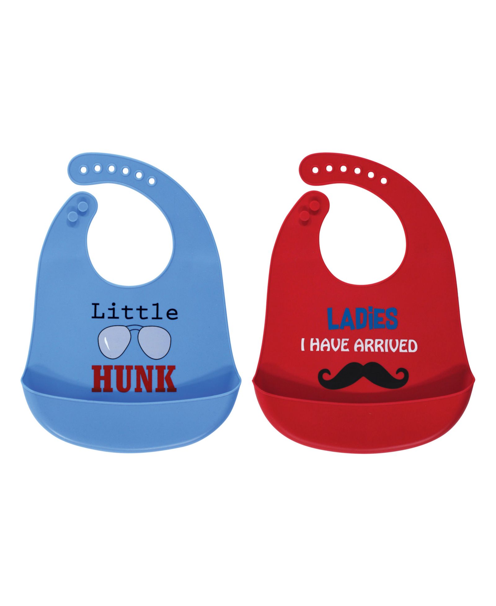 Luvable Friends Durable & Reusable Silicone Bibs