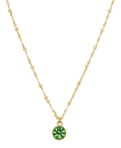 2028 14K Gold-Dipped Pendant Necklace