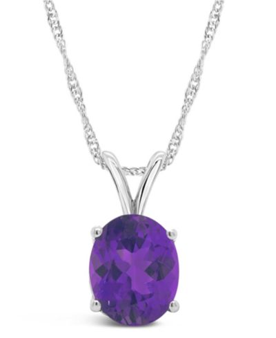 Подвеска с аметистом (2-1/3 ct. t.w.) из стерлингового серебра
